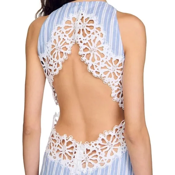 Majorelle Lace Trim Maxi Dress - Picture 3 of 8